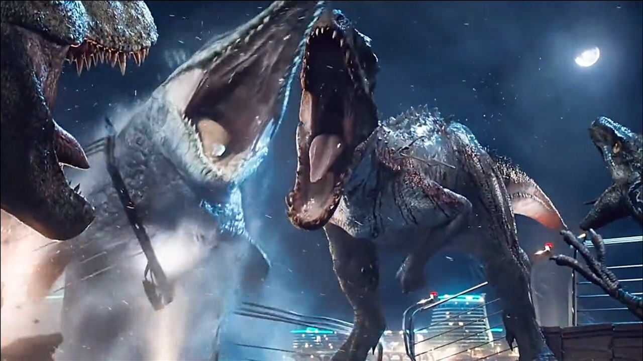 霸王龙联手迅猛龙大战暴虐霸王龙最后竟给沧龙捡个人头一口咬死