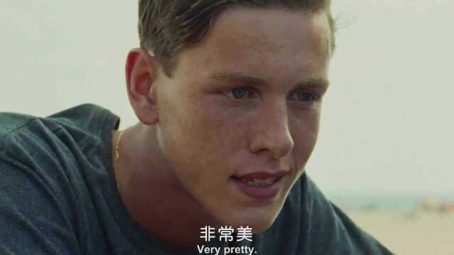 沙滩鼠 :男人对着女人说,她美得惨绝人寰