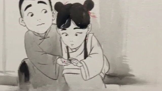 水墨画:红豆生南国,春来发几枝.