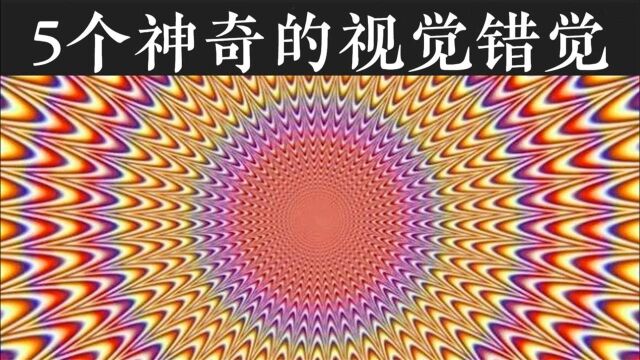 5个神奇的视觉错觉,为什么看到这张静止的图片会感觉它在动呢?