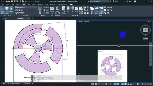 cad制图初学入门练习图,这样一个隐藏的条件,让很多人头皮挠破