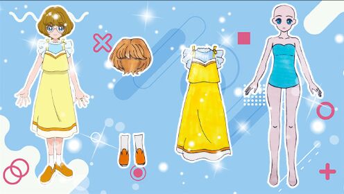 手工纸娃娃玩具:纸娃娃装扮,《光之美少女》一之濑实装扮