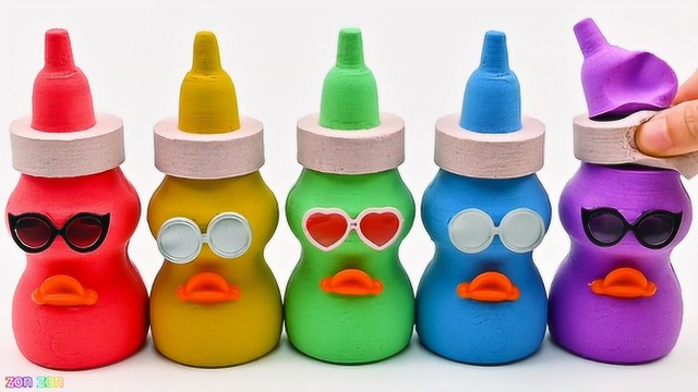 糖果diy手工:彩虹益力多牛奶与动态砂切割,有趣的的奶瓶造型!
