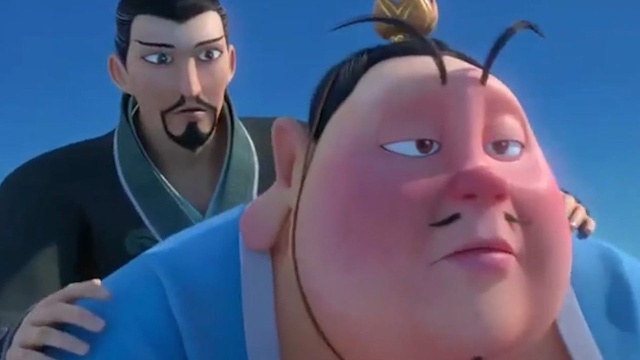 哪吒之魔童降世:堂堂太乙真人,骑着猪载李靖!脸都一颠一颠的!