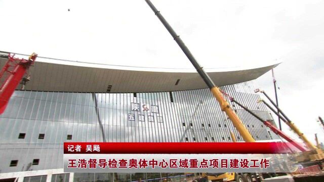 王浩督导检查奥体中心区域重点项目建设工作