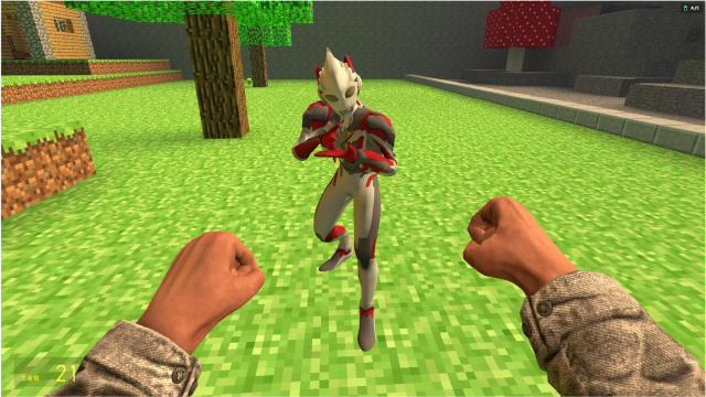 小坤和艾克斯奥特曼在打拳击没想到败给他了