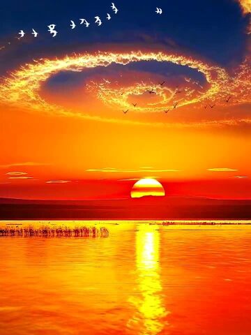 的晚霞你会说落霞与孤鹜齐飞秋水共长天一色而不是卧槽这大太阳真好看