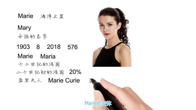 英语单词背后的文化,取个英文名之Marie海洋之星,轻松学英语