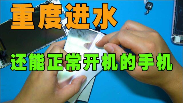 iPhone 6SP重度进水,主板全是锈点,居然还能正常开机