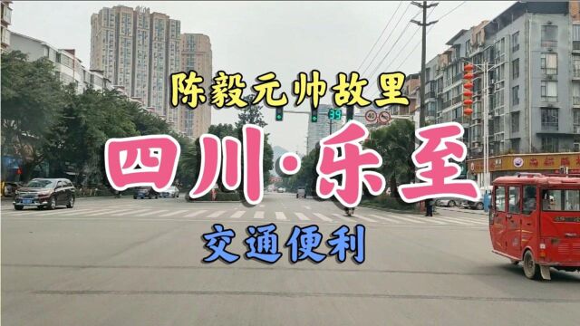 实拍四川83万人口的乐至县,陈毅元帅故里房价5千多,看城建咋样