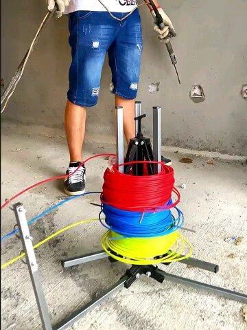 聪明的水电工教你自制全自动快速穿线神器教程