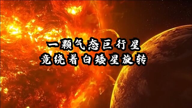 太阳系的未来?一颗“气态巨行星”竟绕着“白矮星”旋转