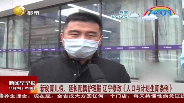 新设育儿假、延长配偶护理假,辽宁修改《人口与计划生育条例》