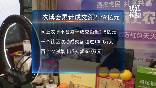 2021浙江网上农博会闭幕,累计成交2.69亿元