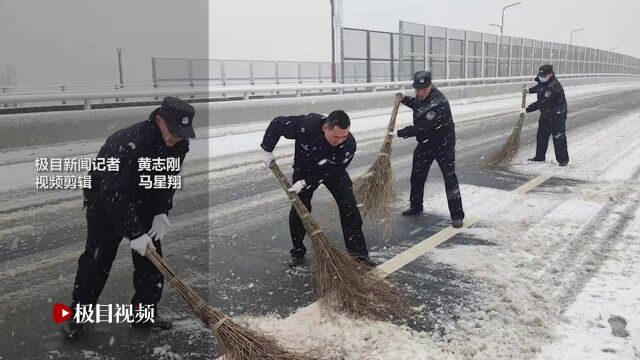 荆州自西向东普降雨雪,各部门积极应对低温降雪天气