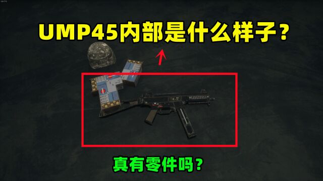 UMP45的内部真有零件吗?透视内部,竟发现一面镜子