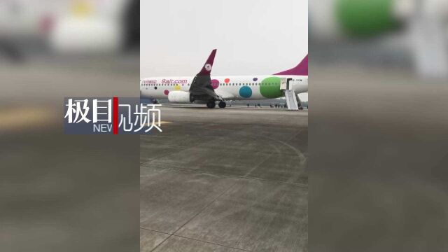 【视频】乘客亲历九元航空航班因货舱火警备降长沙:落地后才觉异常,有人跳滑梯时摔伤