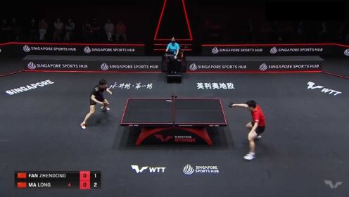 全景体坛_WTT新加坡大满贯_WTT新加坡大满贯男单决赛，樊振东4-3马龙_高清