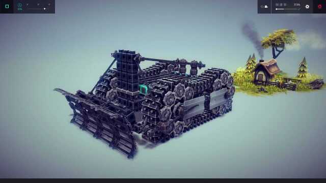 Besiege围攻:大型推土机,全机械制造