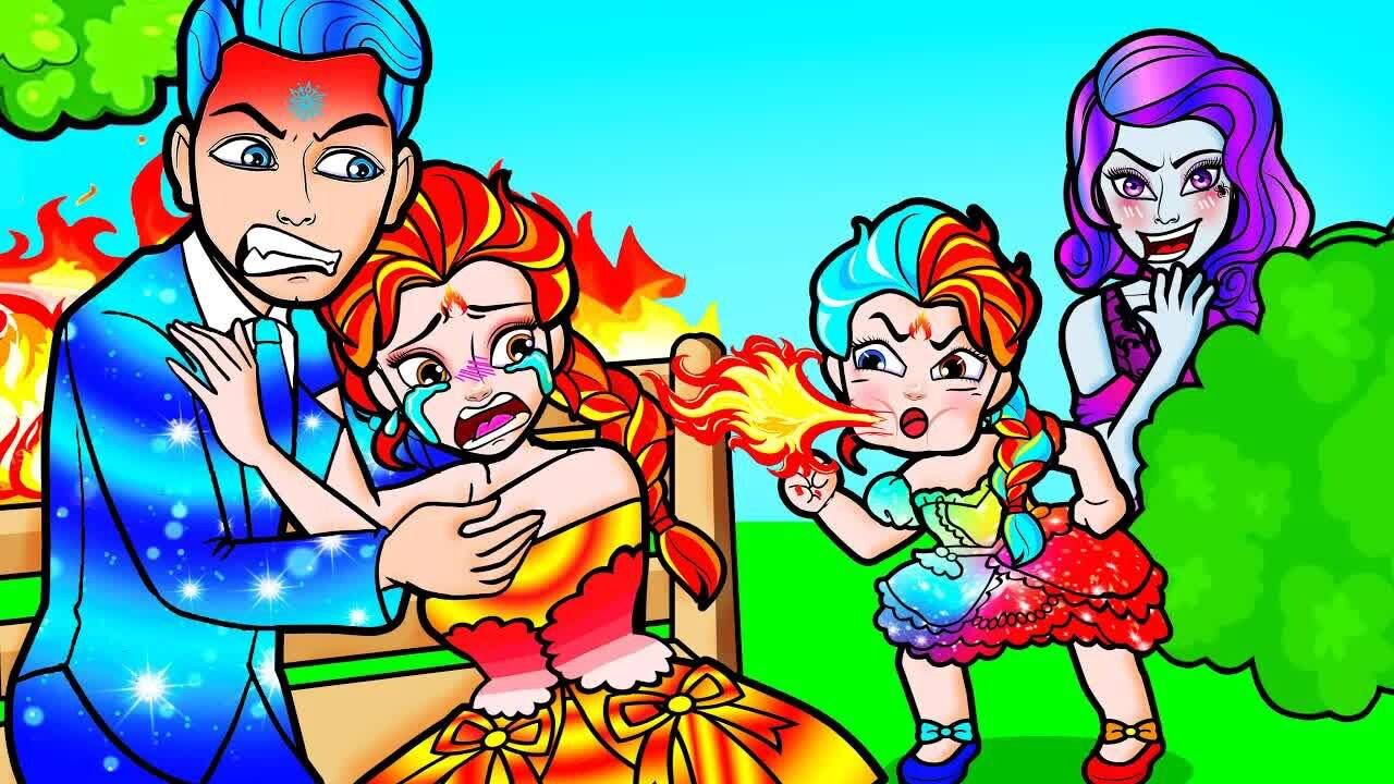 剪纸动画:火焰女孩的宝宝被人偷走,多年后终于相聚,结局很感人_高清1080P在线观看平台_腾讯视频