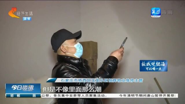 石家庄:小房发霉又长毛,是漏水还是返潮?物业给出解决办法