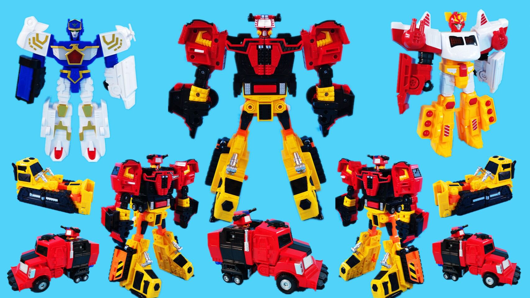 灵犀小乐园 变形金刚剧场故事:越野车和推土机合体成新机甲,瞬间便