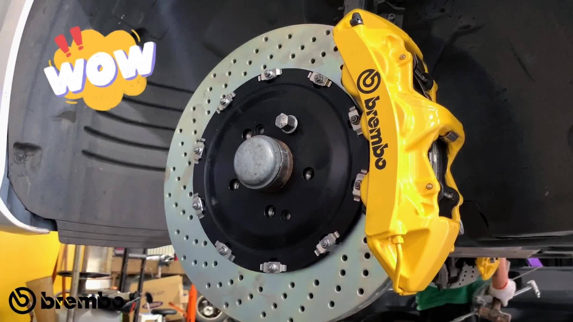 奔驰cls改装 brembo gt6 六活塞 卡钳_腾讯视频