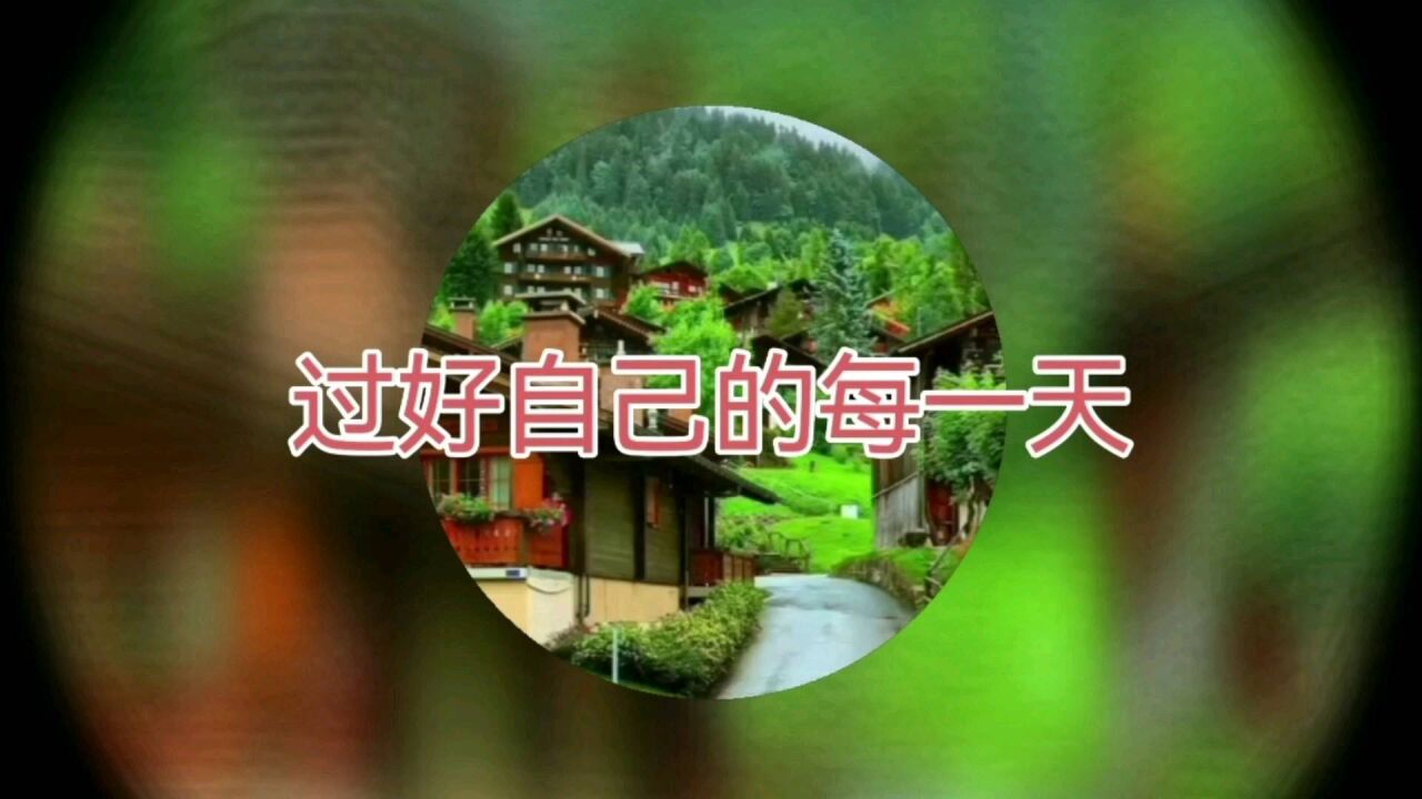 过好自己的每一天