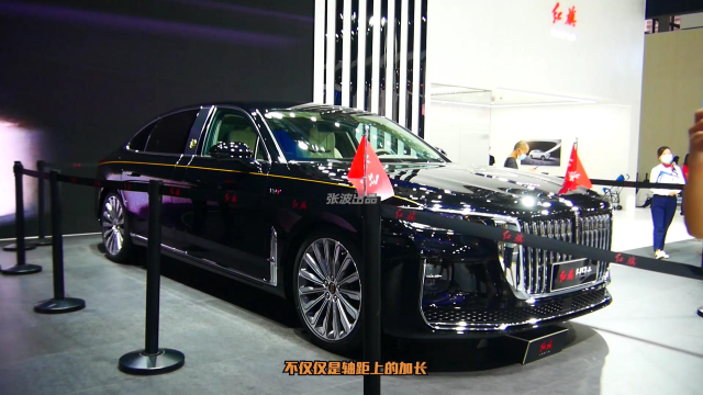 红旗h9 实拍 侧面明显加长 气势很强