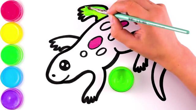 简笔画:壁虎漫步