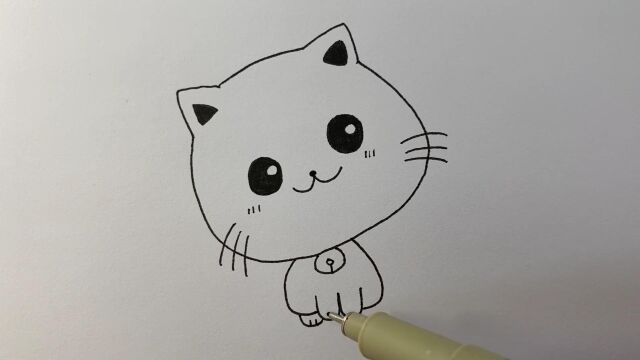 简笔画:一起学猫叫,一起学画猫