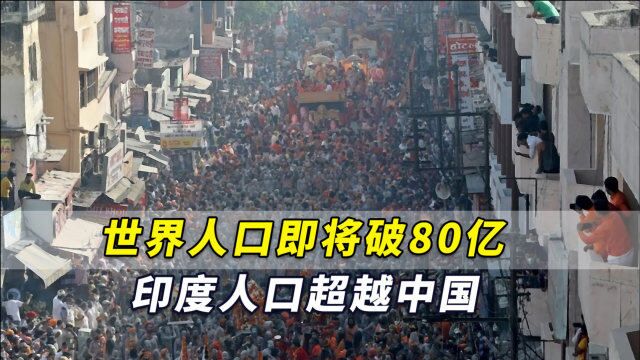 联合国最新报告:世界人口即将破80亿,印度人口超越中国