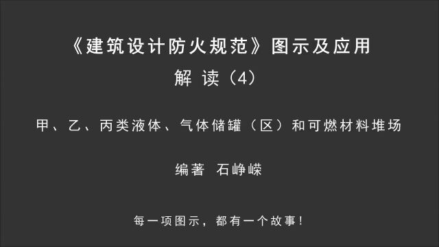 解读4:甲、乙、丙类液体、气体储罐(区)和可燃材料堆场!《建筑设计防火规范图示及应用》