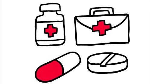 教你画药瓶,药箱,药丸,一起来学画吧!