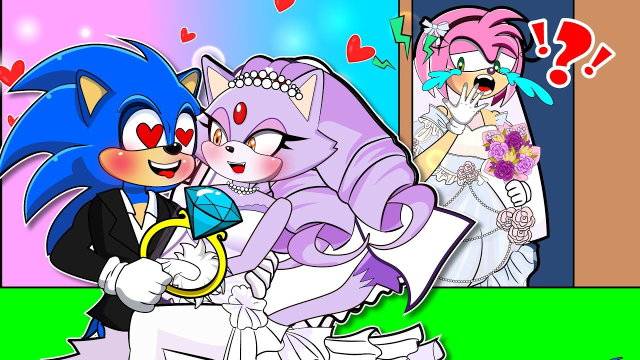 索尼克动画:索尼克对火焰的假爱让艾米生气了?索尼克太花心了!