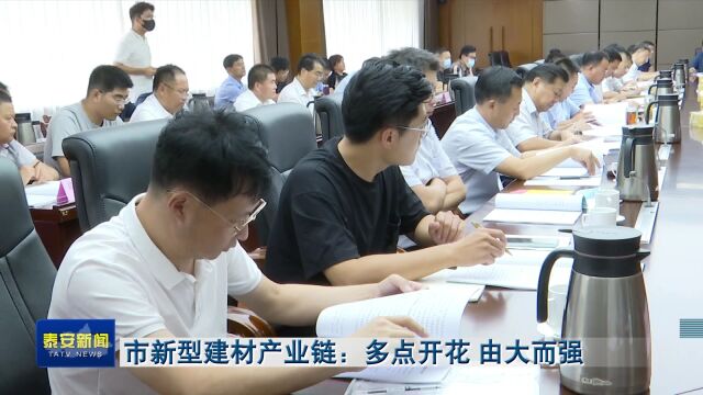 泰安市新型建材产业链:多点开花 由大而强