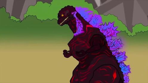 哥斯拉动画系列:恶魔战斗失败咆哮