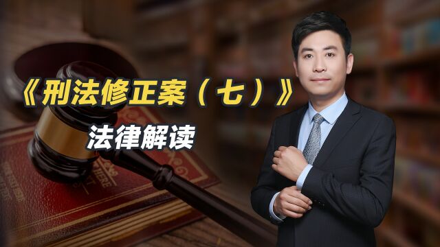 巩志芳律师解读《中华人民共和国刑法修正案(七)》