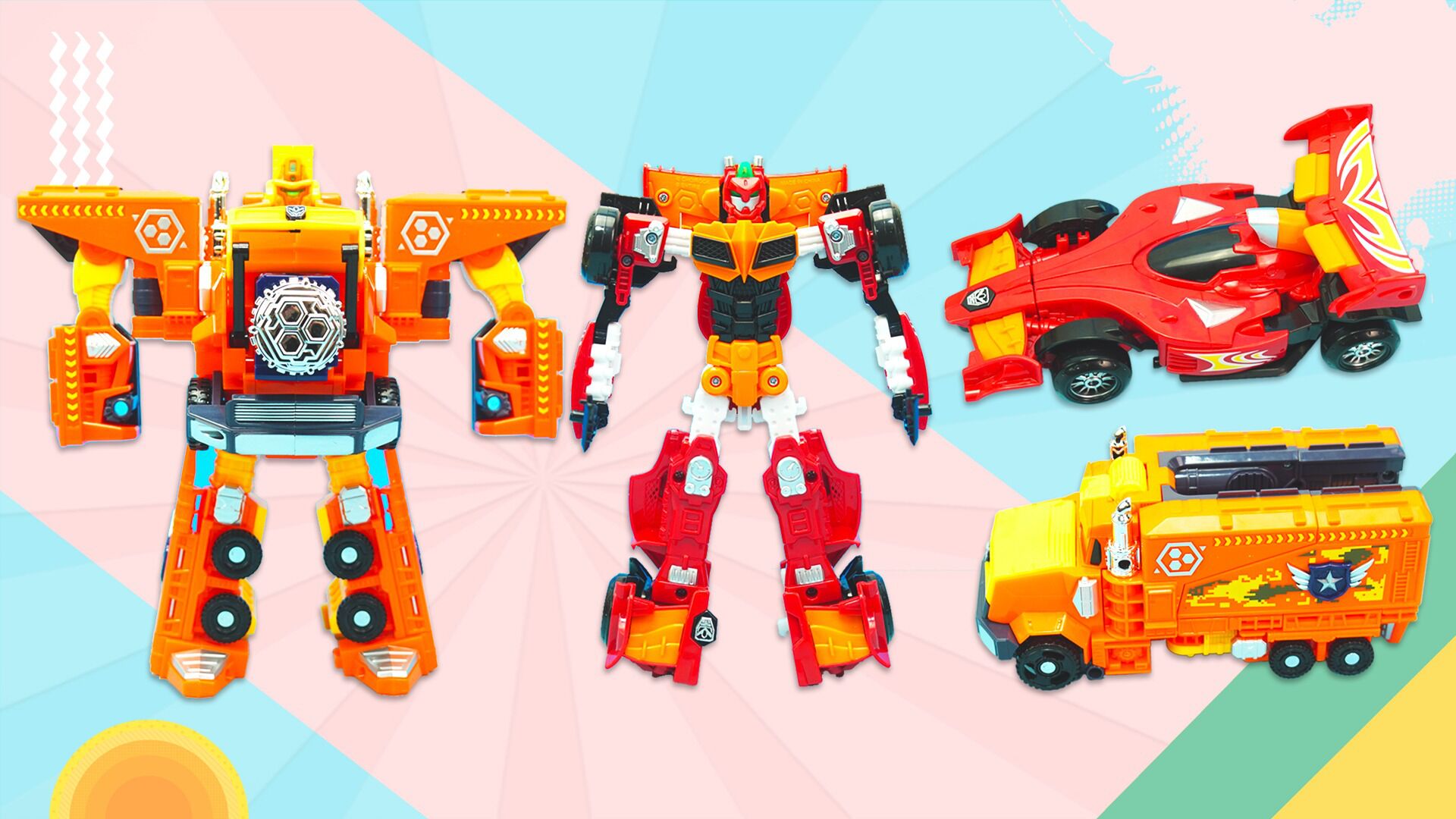 咖宝车神变形玩具:可以一步闪变的赛道先锋和神勇邦达_腾讯视频