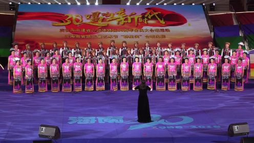 30海南省第三届艺术节“群星奖”合唱比赛《把一切献给党》