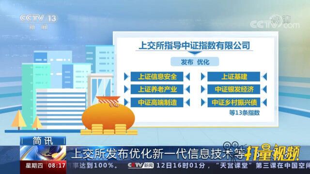 上交所发布优化高端制造等13条指数,满足中长期资金配置需求