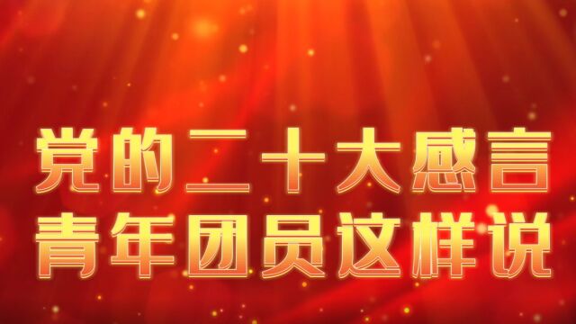 党的二十大感言 青年团员这样说(云南建投物业管理有限有限公司团总支)