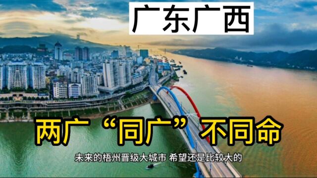 广东广西,两广同“广”不同命,但广西依旧雄心勃勃,将打造出一个特大城市,4个大城市