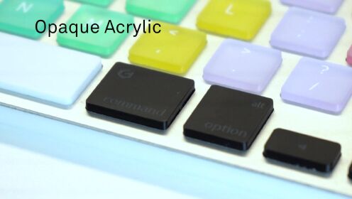 刻宝Acrylic亚克力材料制作彩虹键盘