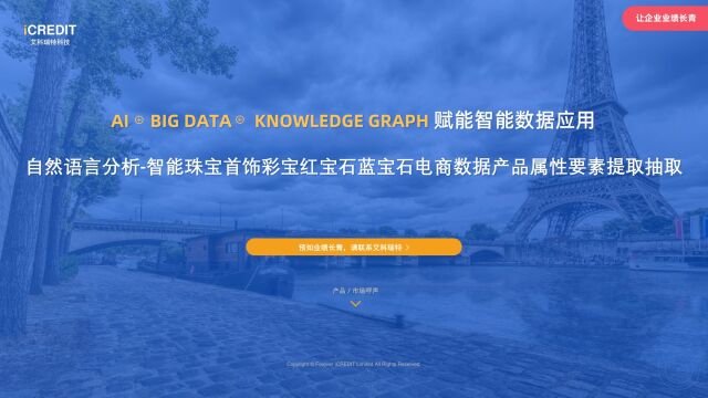 自然语言分析智能珠宝首饰彩宝红宝石蓝宝石电商数据产品属性要素提取抽取艾科瑞特科技(iCREDIT)
