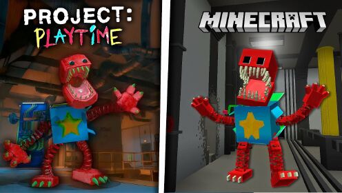 波比游戏时间全新boss盒子怪来到了我的世界 魔哒解说