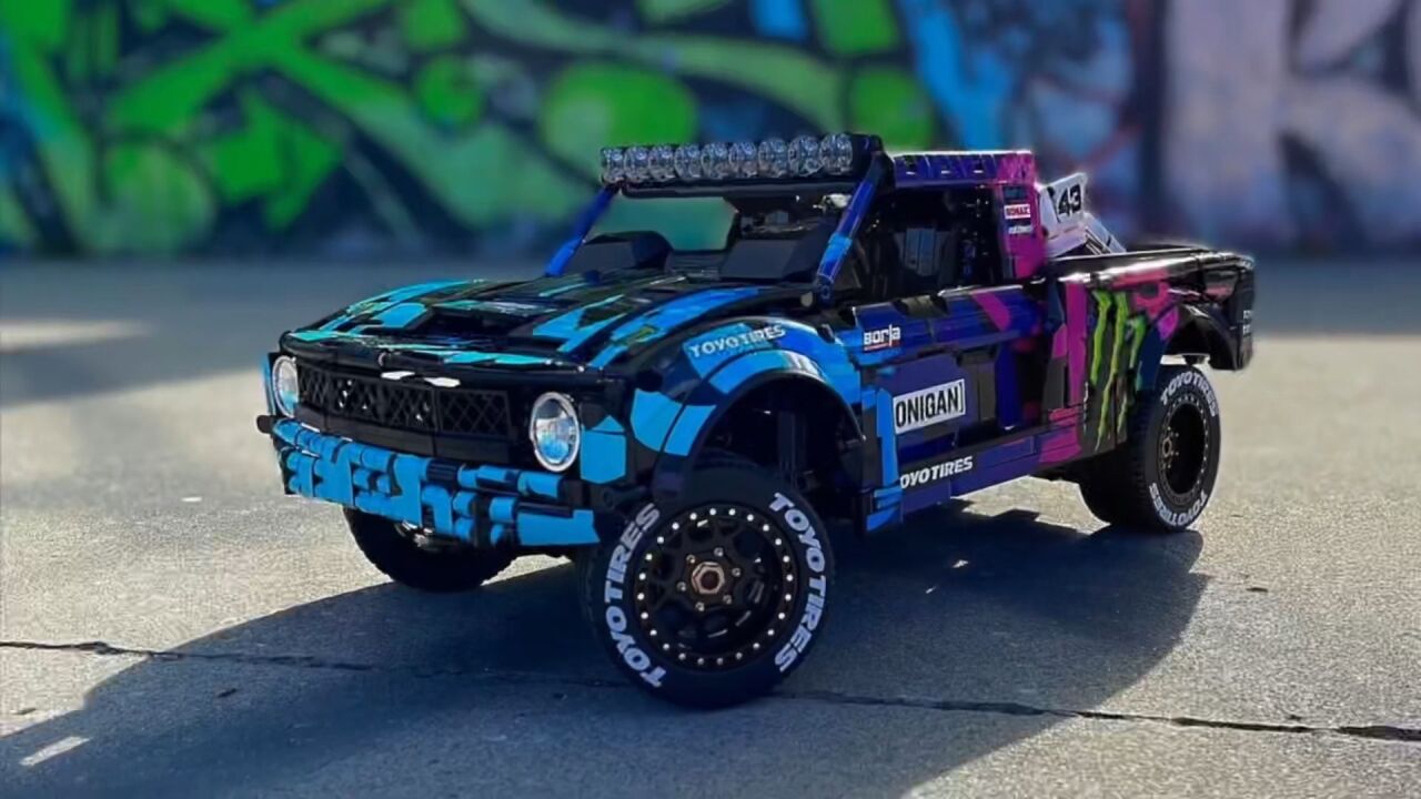 竞速皮卡 乐高moc 科技机械组_腾讯视频