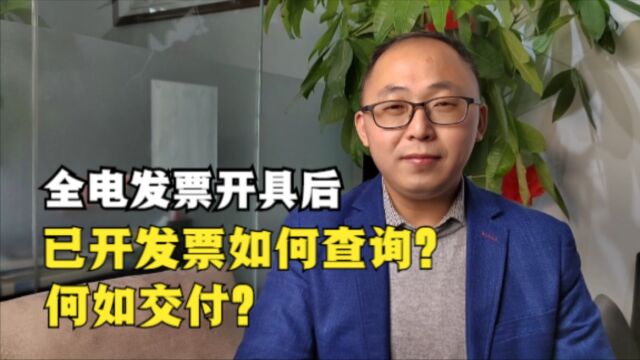 全电发票开具成功后,已开发票如何查询?何如交付?