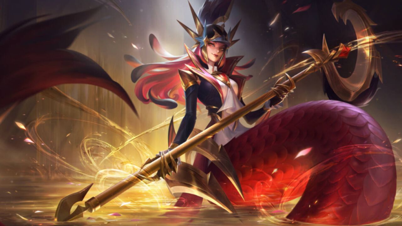 【英雄联盟手游】绯金鲛灵 娜美 技能展示