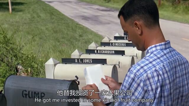 #重温经典英文电影# Forrest Gump 阿甘正传:当时真是瞎了眼,我怎么没跟着中尉投资这家水果公司呢?!啊哈哈哈……